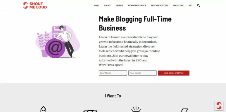 shoutmeloud- الصفحة الرئيسية