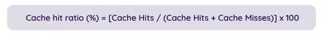 キャッシュヒット率の式