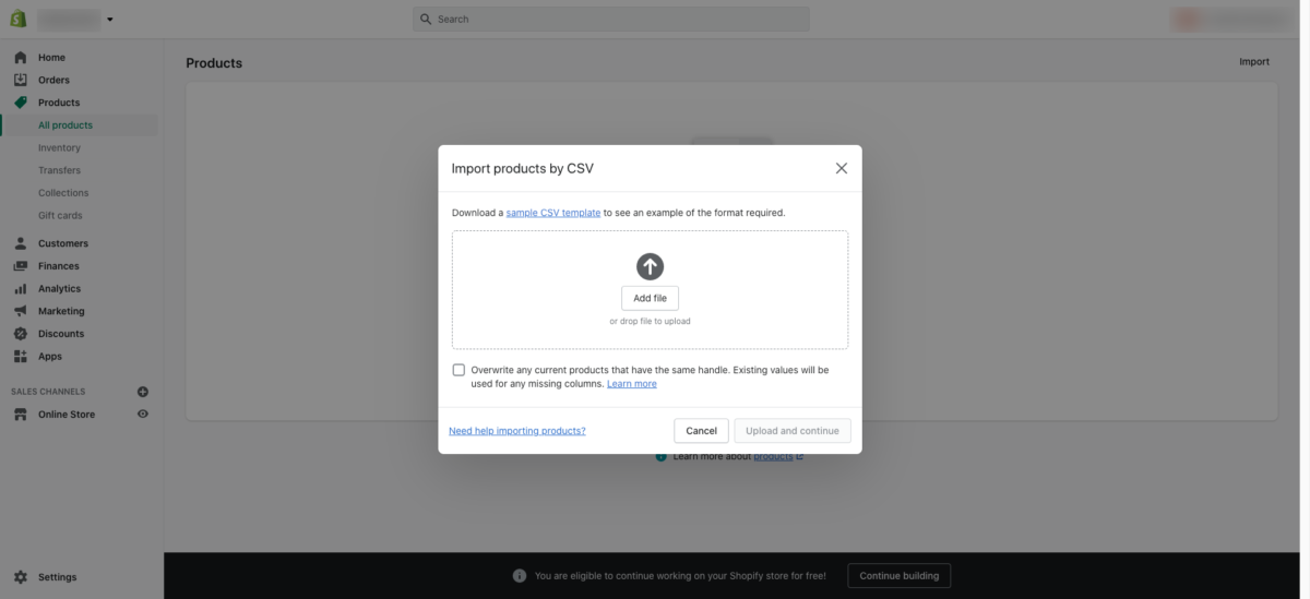 Importar productos Shopify Import Products to Shopify