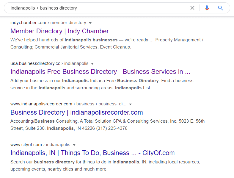Поиск по местному бизнес-каталогу Search for Local Business Directory