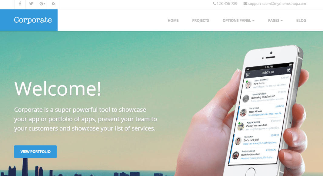Corporate Small Business WordPress Theme
