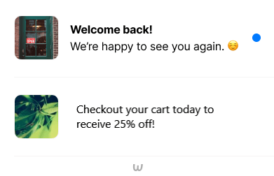 Promoția vizitatorilor care revin