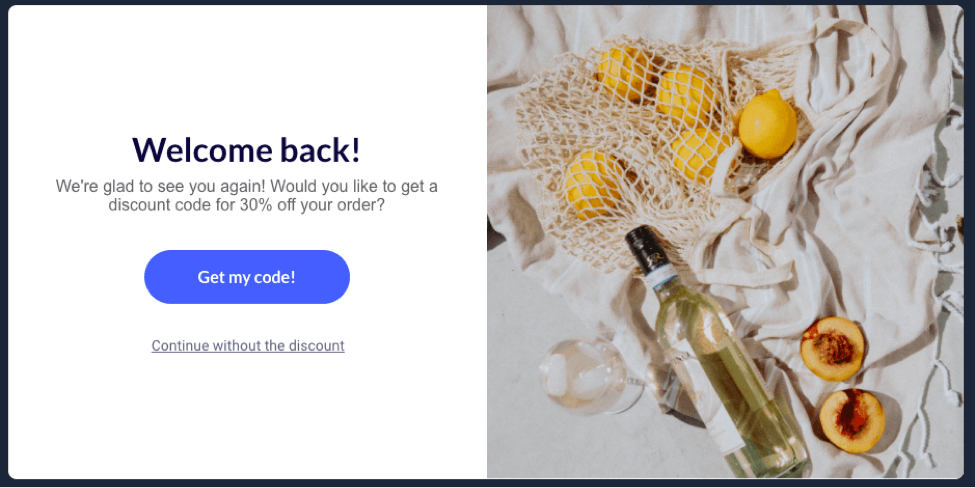 リピーターポップアップ