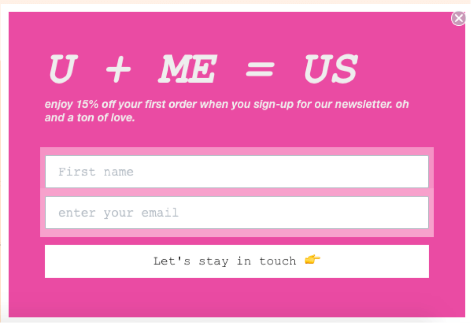 Beispiel für ein Honey Pot-Popup