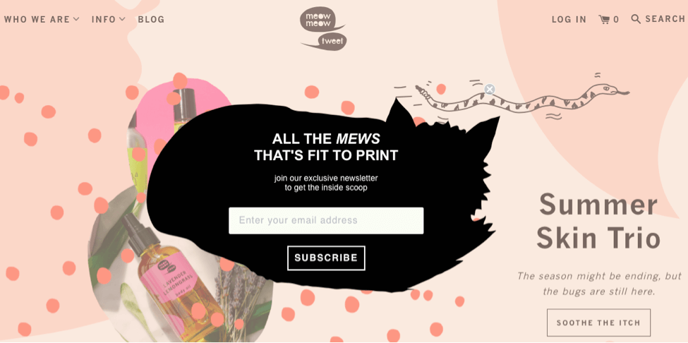 MeowMeowTweet-Popup-Beispiel