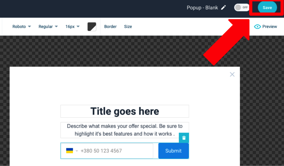 ワイズポップはキャンペーンを保存します