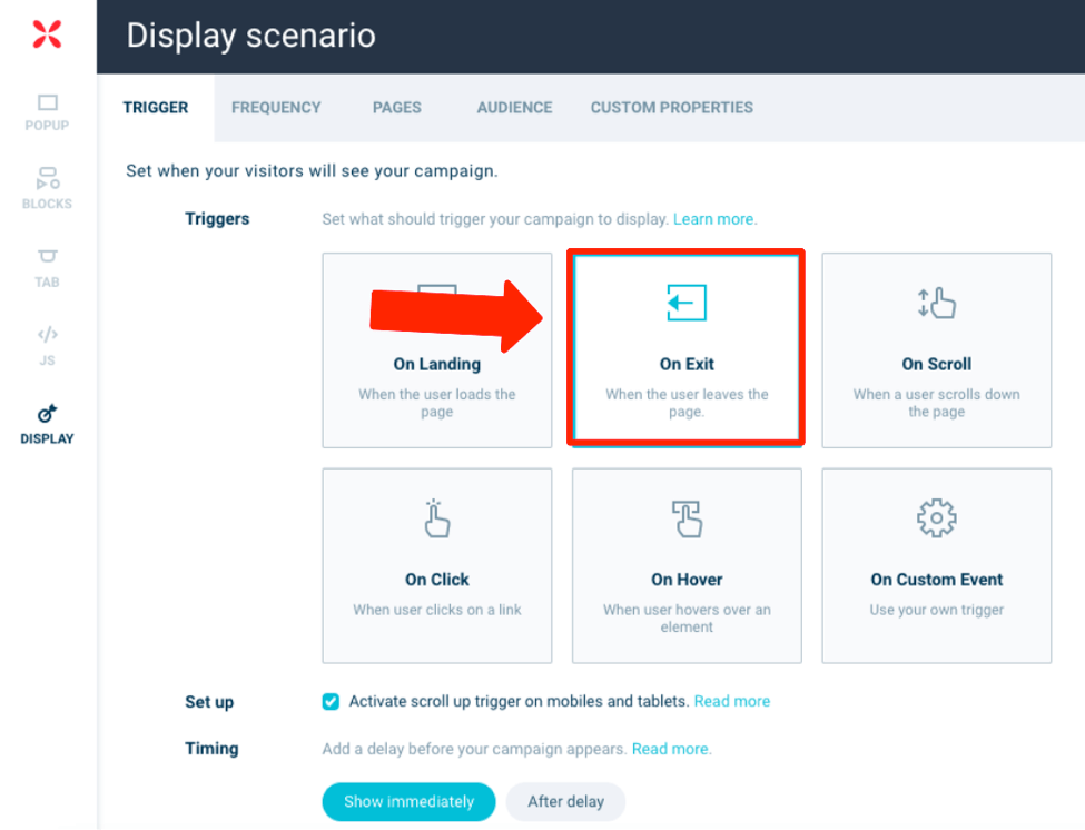 Wisepopsトリガー