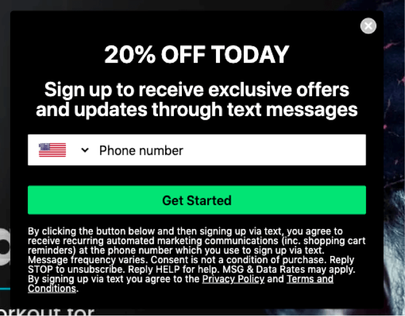 Jawzrciseポップアップの例