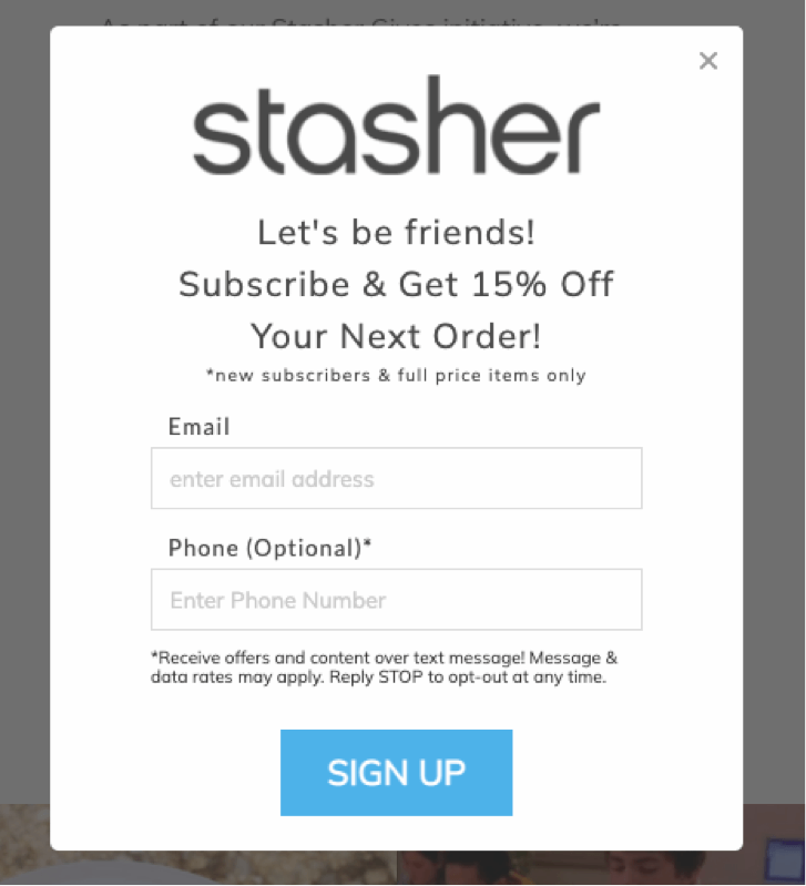 スタッシャーポップアップ