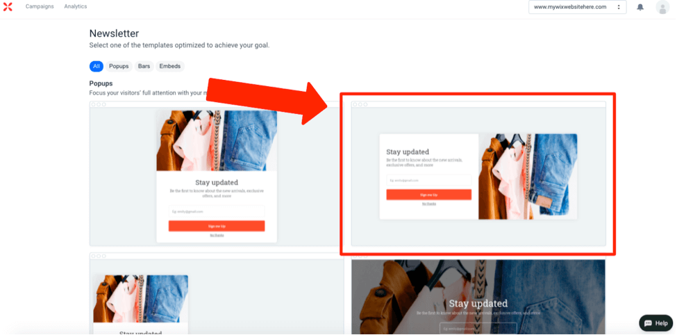 Wisepops 通訊選項