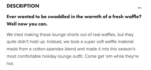 Descrizione del prodotto Chubbies