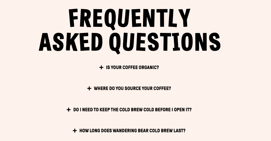 Domande frequenti sul caffè dell'orso errante