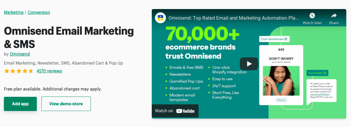 omnisend- shopify