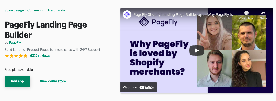 الصفحة-باني- shopify