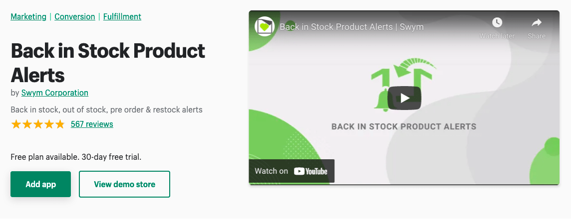 back-in-stock-shopify-page