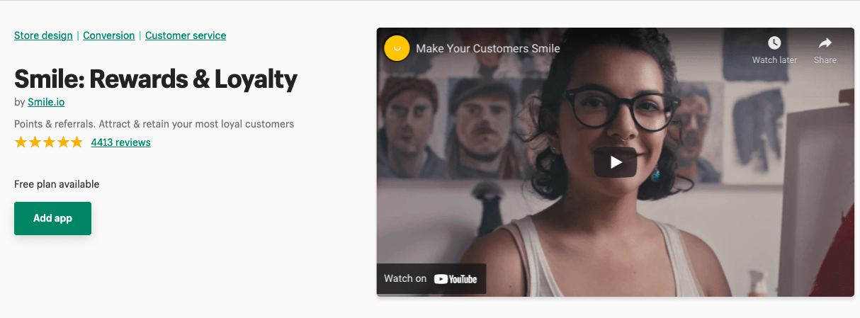 ابتسامة- shopify- الصفحة