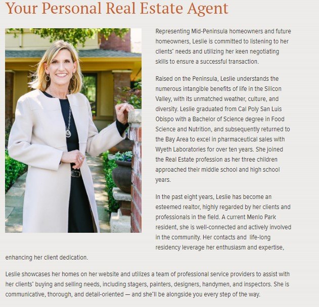agent immobilier bio exemple