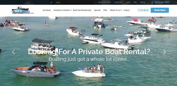 Сайт аренды лодок