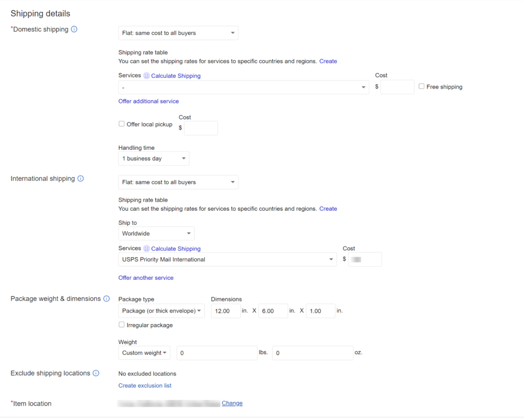 как указать детали доставки