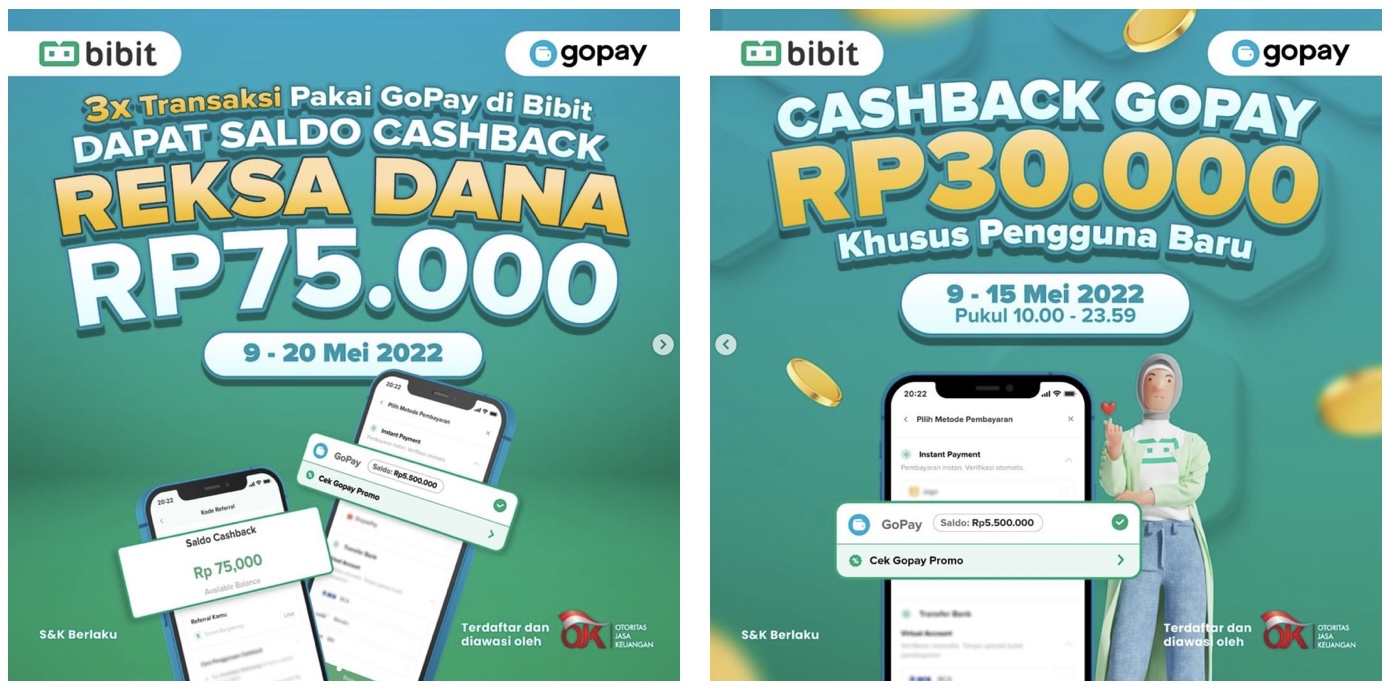 โปรโมชั่นคืนเงิน bibit สำหรับผู้มาใหม่และผู้ใช้ที่มีอยู่