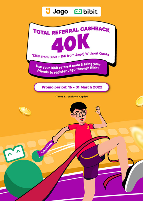 โปรโมชั่นคืนเงิน Jago และ Bibit