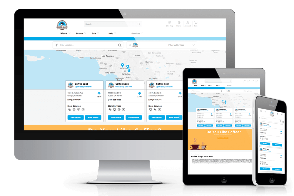 Exemplu de pagini locale receptive