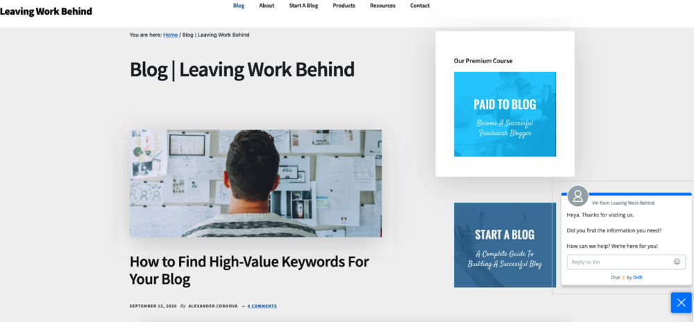 bloguri independente - lăsând munca în urmă