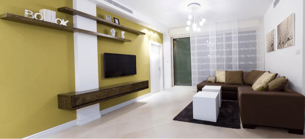 整頓された生活空間のインテリア