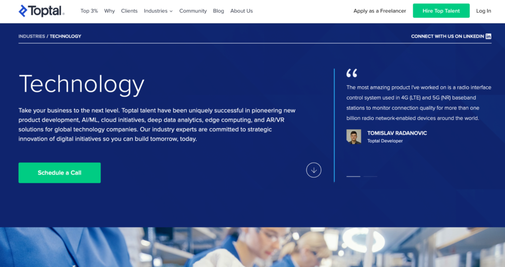 自由职业者工作网站 - Toptal