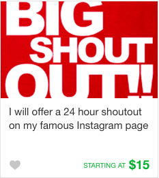 Fiverrインフルエンサーマーケティングギグ