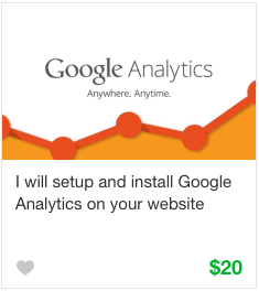 Fiverr Web Analytics Gig