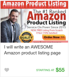 Fiverrのウェブサイトコンテンツコピーライティングギグサービス