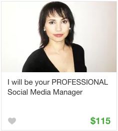 Fiverrのソーシャルメディアギグサービス