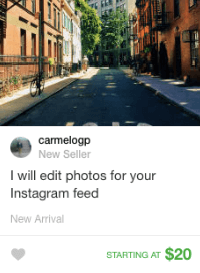 concerto fotografico su instagram