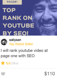 Fiverr 視頻 seo gig