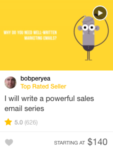 Fiverr 电子邮件营销演出