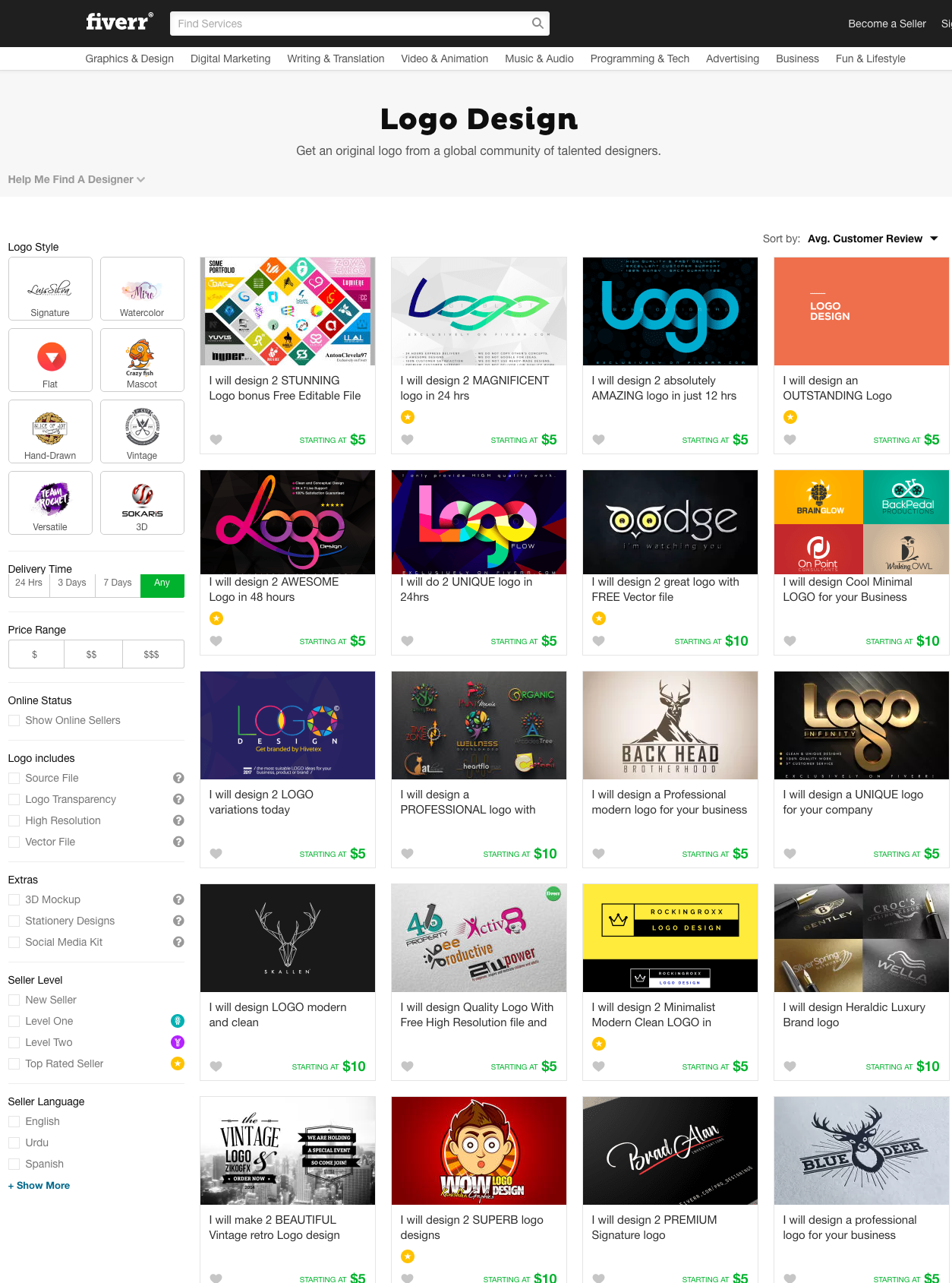 Fiverr Logo Design Freelancerzy