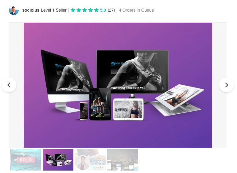 FiverrProフリーランサーポートフォリオ