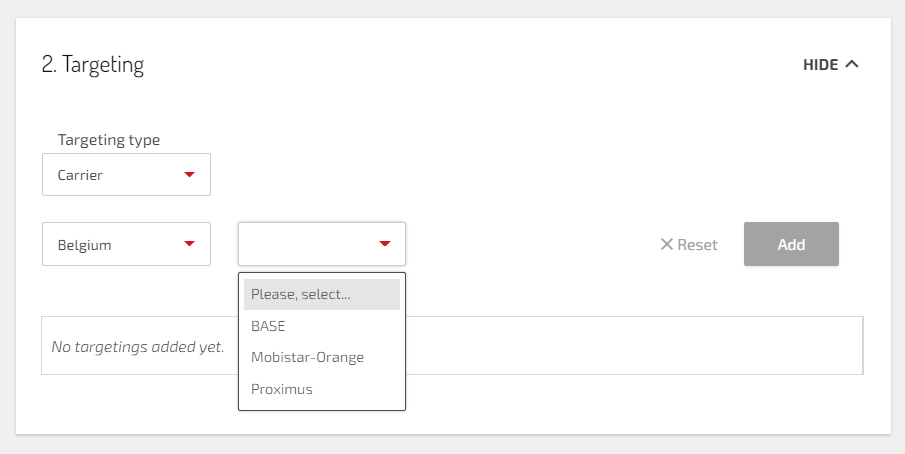 특정 이동통신사의 가입자를 타겟팅하는 방법