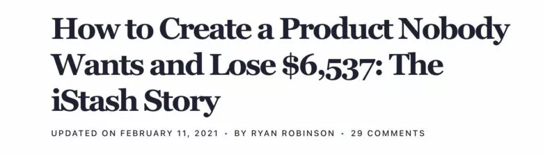 Ryan의 블로깅 성공을 위한 열쇠 중 하나