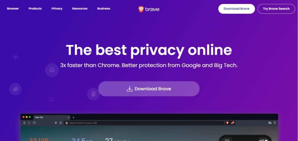 Pagina di destinazione coraggiosa