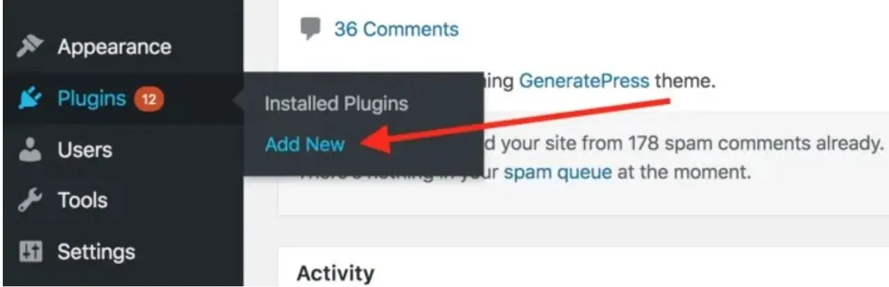 installation du plug-in