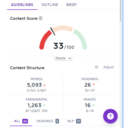 هيكل المحتوى