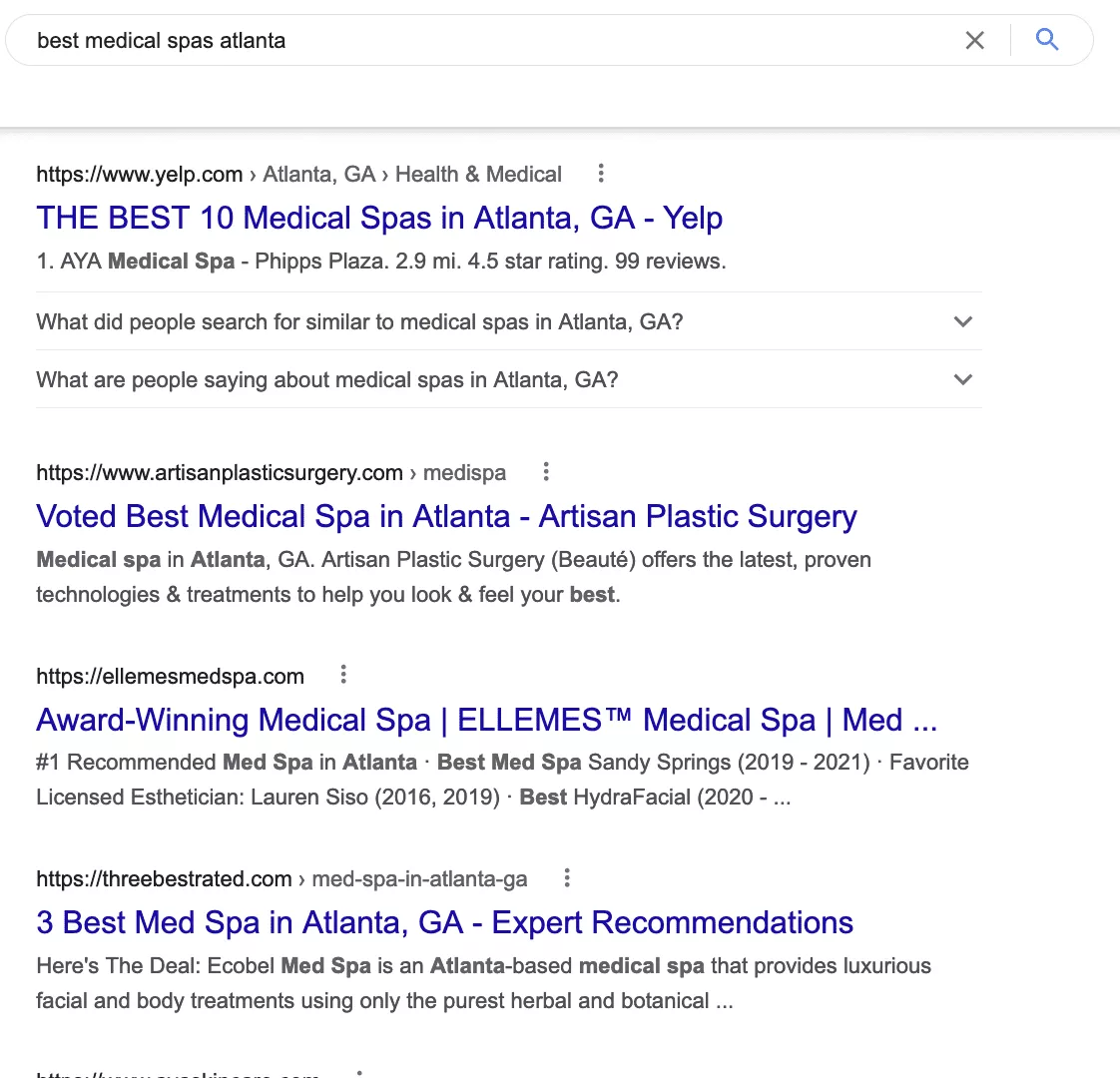 online directory for medical spas