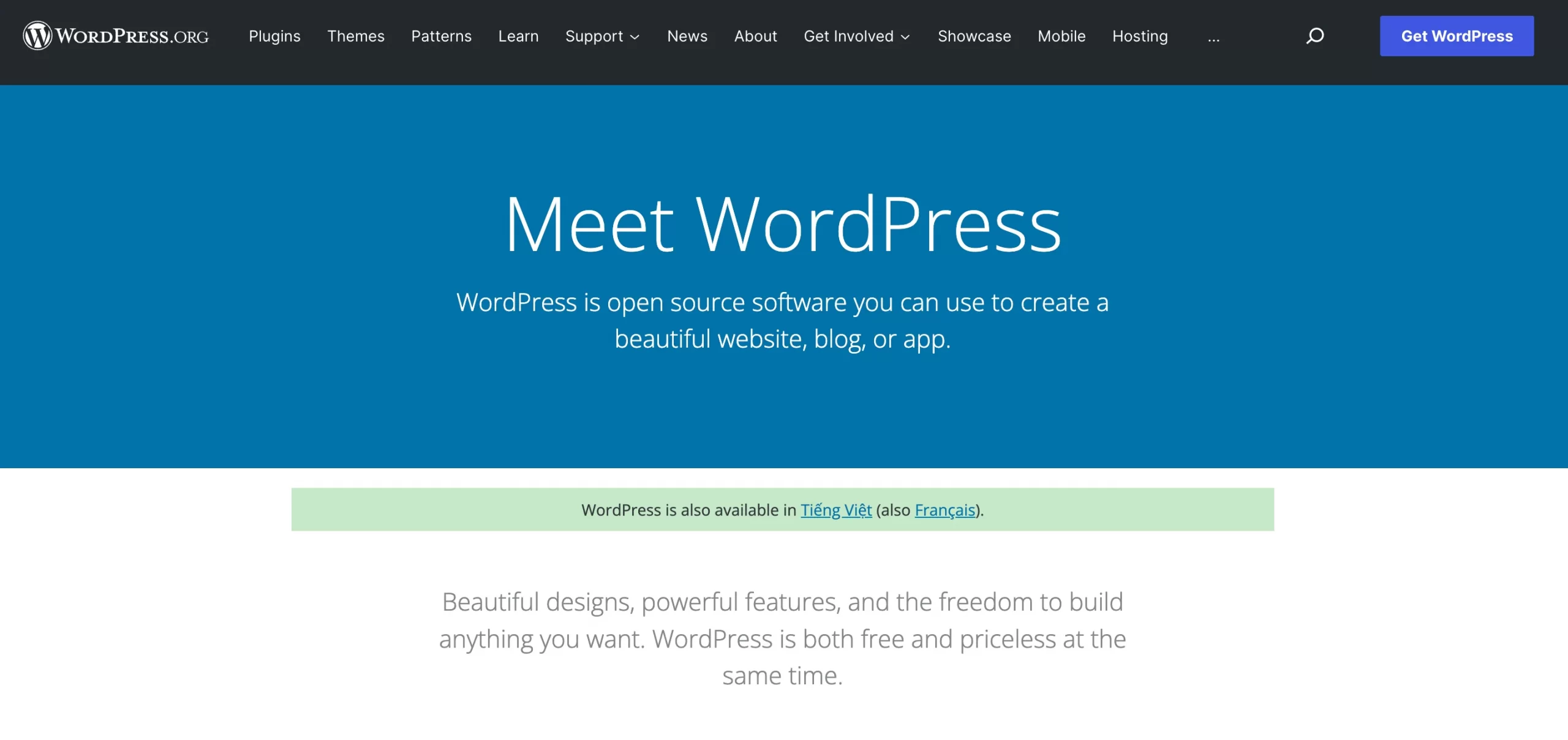 Лучший конструктор сайтов для SEO — WordPress.org