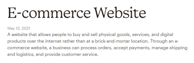 เว็บไซต์อีคอมเมิร์ซ