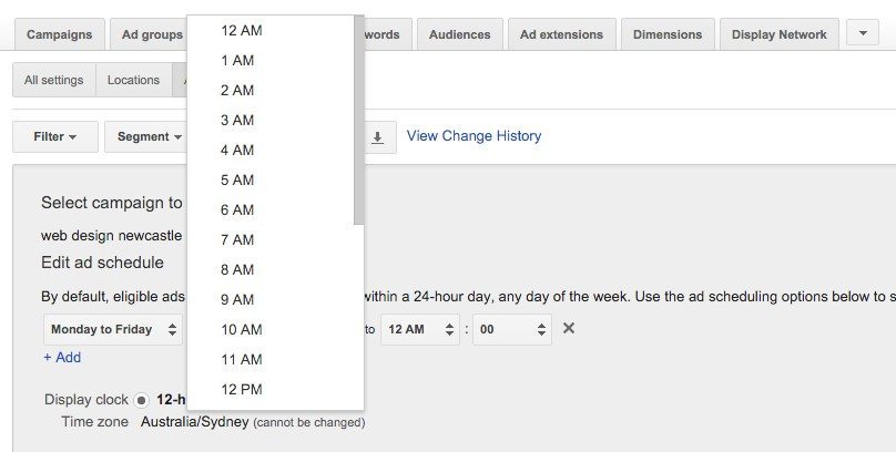 50-Gestion-de-campagne-–-Google-AdWords-Sélectionnez-l-heure-de-début-ex.-10h