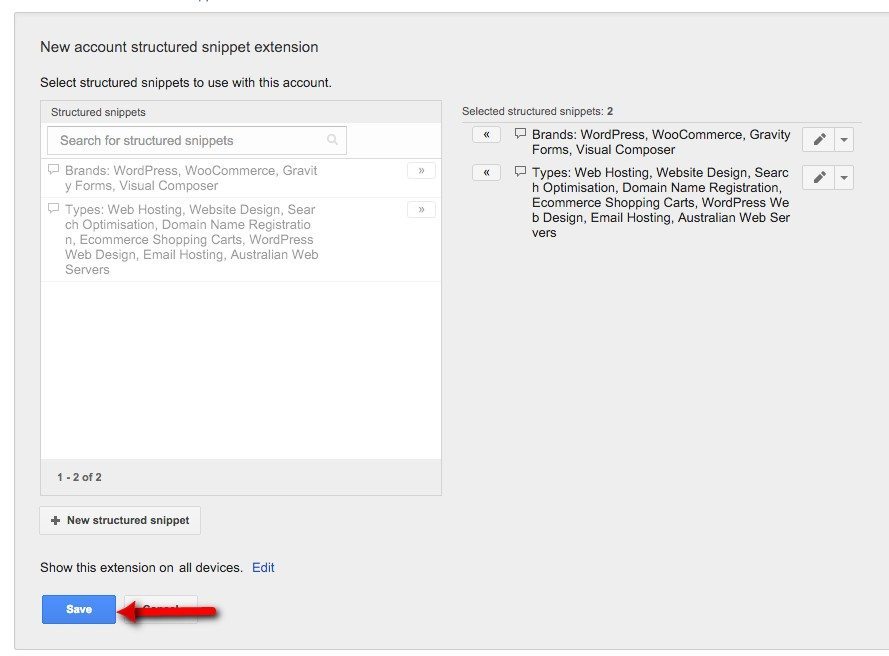 70-Gestion-de-campagne-–-Google-AdWords-Enregistrer-les-extraits-structurés