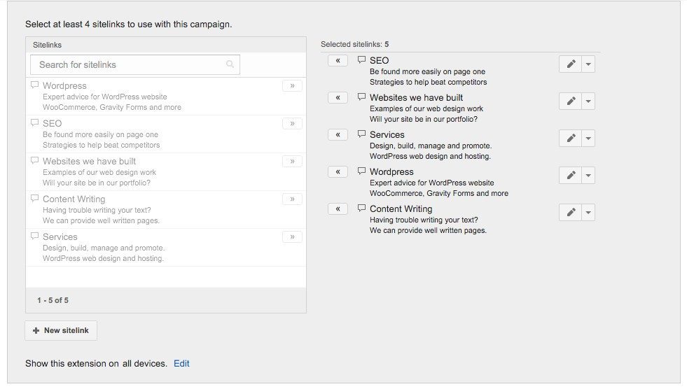 18-Gestion-de-campagne-–-Google-AdWords-Une-fois-que-vous-avez-ajouté-une-sélection-de-liens-de-site-il-y-aura-un-résumé-affiché-sur-la-page