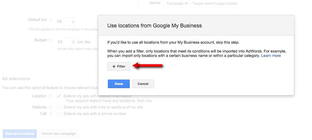 10-Gestion-de-campagne-–-Google-AdWords-Configurer-un-emplacement-d'extension d'annonce